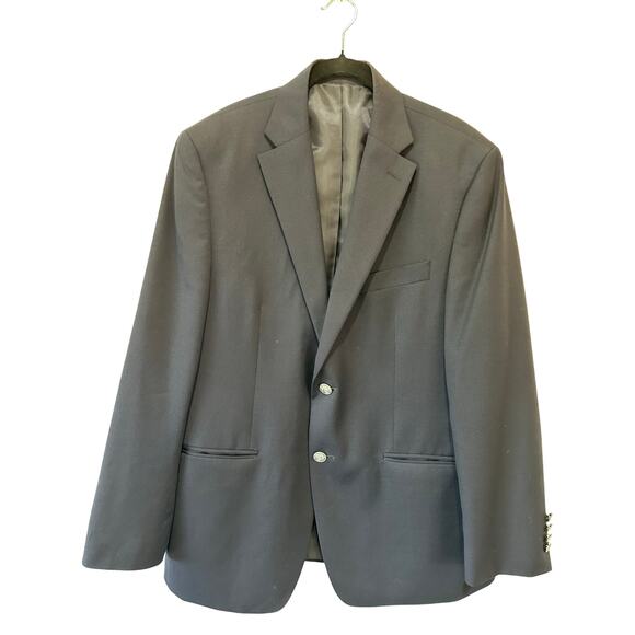 Michael Kors blue blazer two button classic mens size 40 short wool blend - Picture 1 of 8